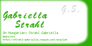 gabriella strahl business card